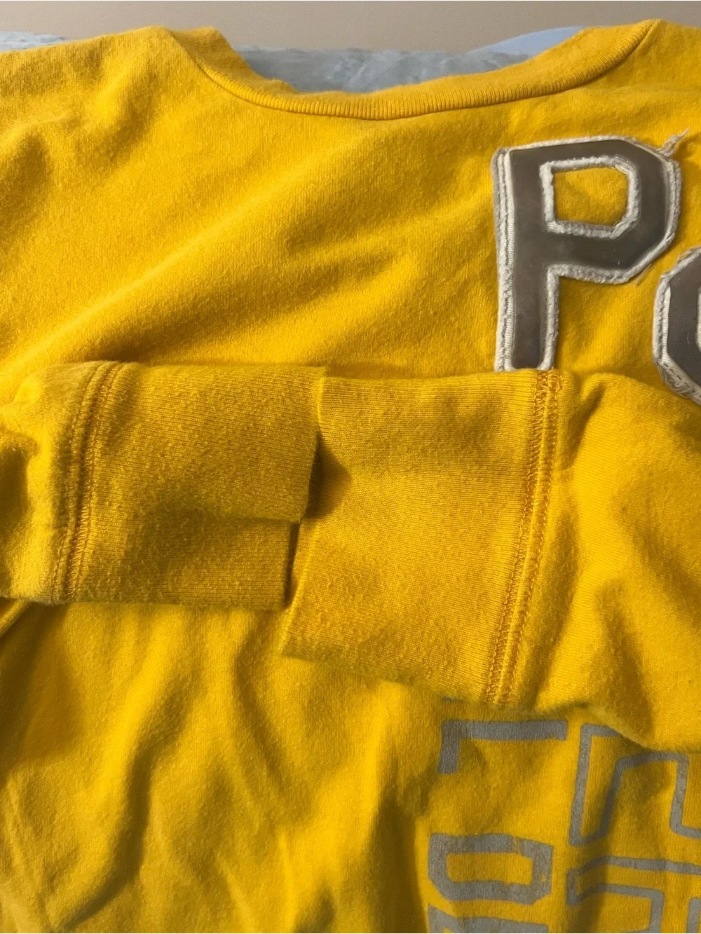 Aeropostale Yellow PS Graphic Long-Sleeve Tee
